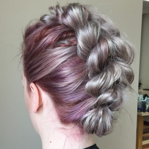Ombre Braided Mohawk