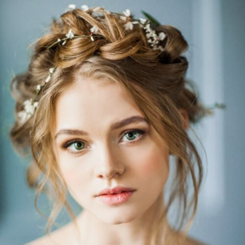 Braided Crown and Flowers
